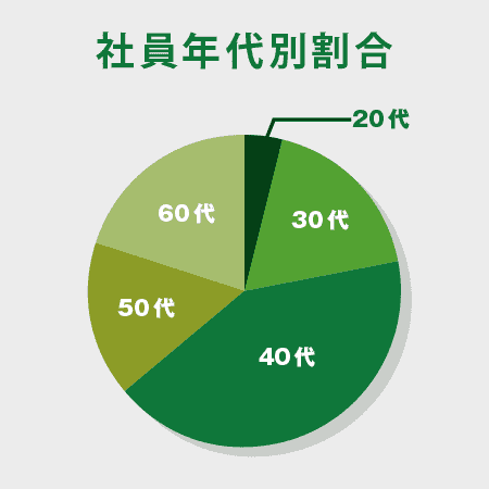 社員年代割合